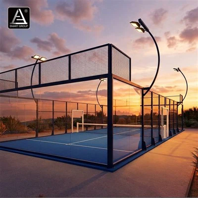 Teren de tenis Padel de tip 1 complet panoramic