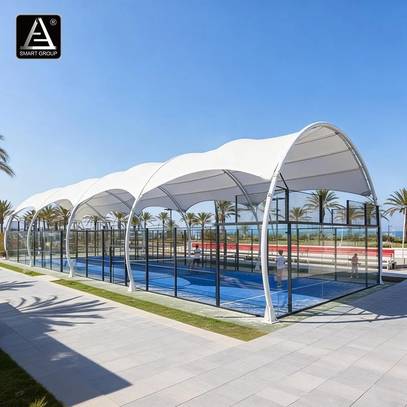 Smart Padel - 3 Padel Court With A Membrane Structure Roof best