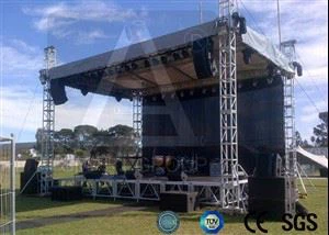 Platformă de scenă cu truss de iluminat din aluminiu